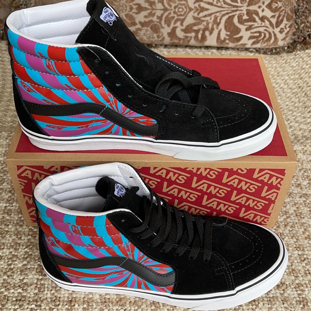 Vans Sk8-Hi Retro Mart Black/True White Men’s - Picture 3 of 16
